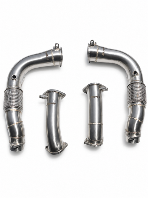 BMW S68 G90/G99 M5 FREE FLOW RACE DOWNPIPES - G90 M5/G99 M5
