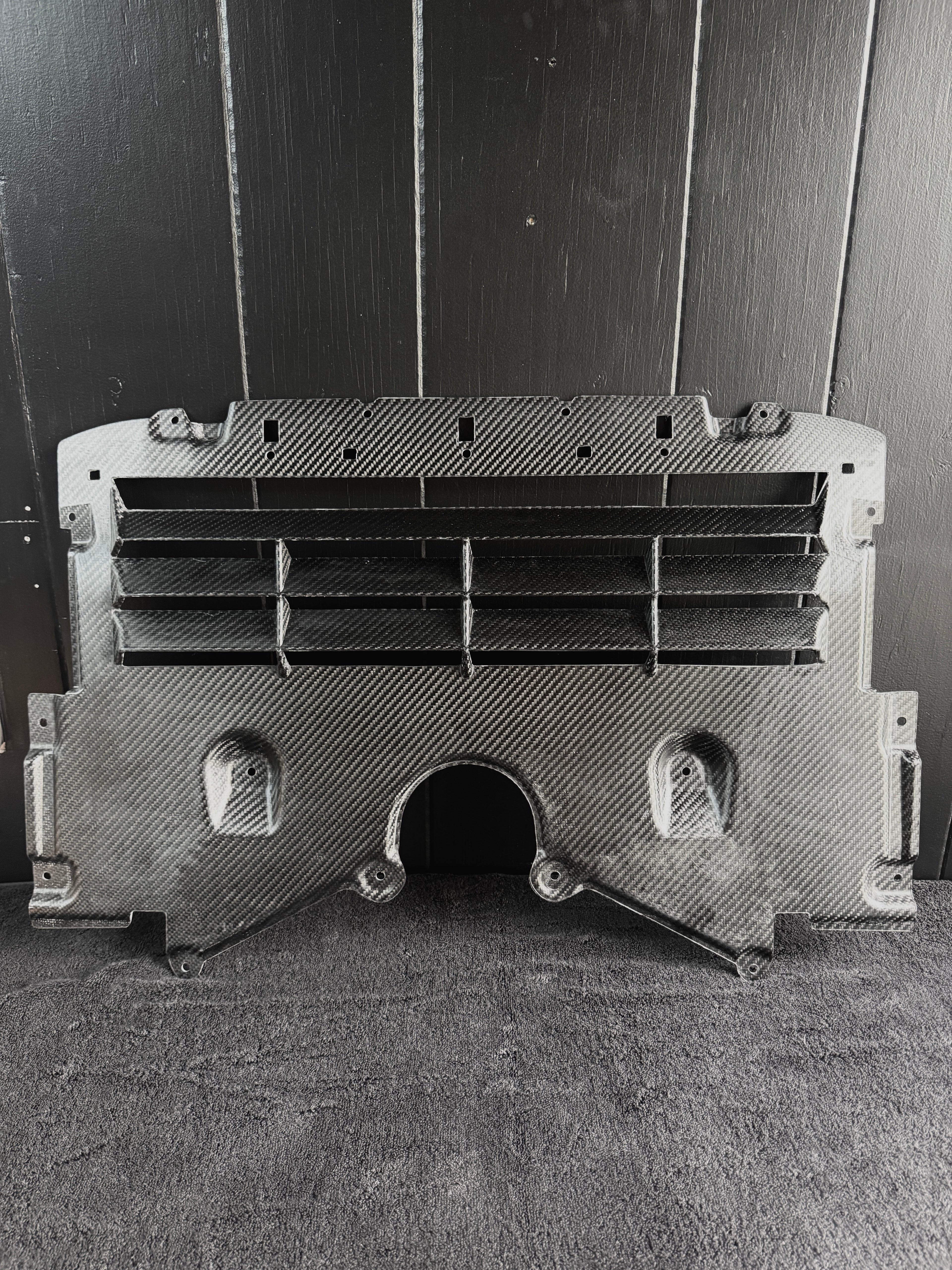 G8x carbon fiber vented oil cooler guard